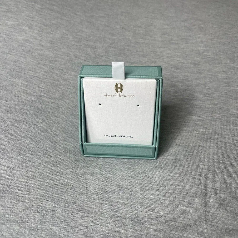 House of Harlow 1960 Jewelry / Earrings Blue Gift Box